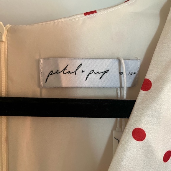 Petal & Pup White Maxi Dress with Red Polka Dots - Picture 3 of 3